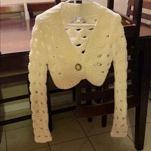 Warm crop top sweater